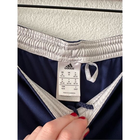 Adidas climacool high waisted jersey basketball shorts in navy - Picture 2 of 7